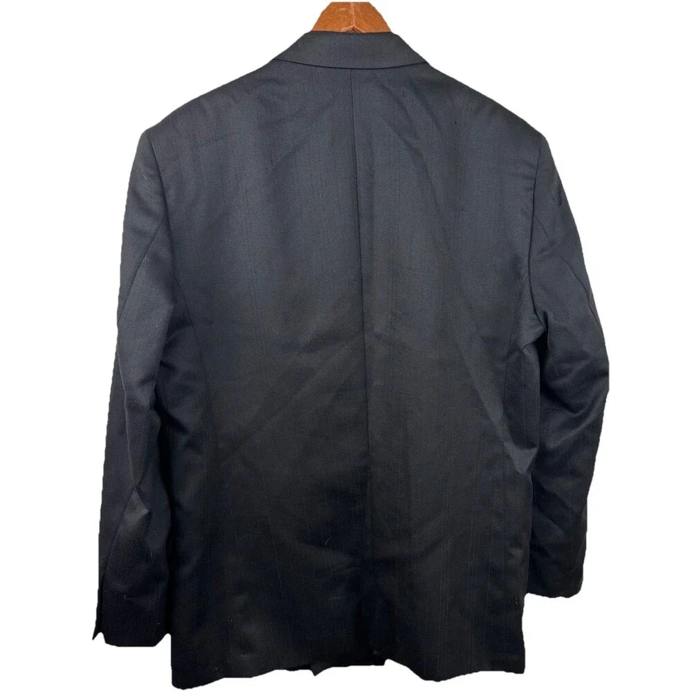 Zeidler And Zeidler Paul Rodon Mens Suit Jacket Sports Wool Black Charcoal 40R